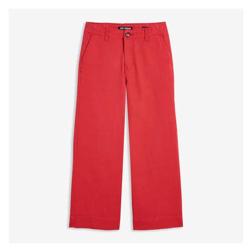 Wide Leg Jean in Red from Joe Fresh