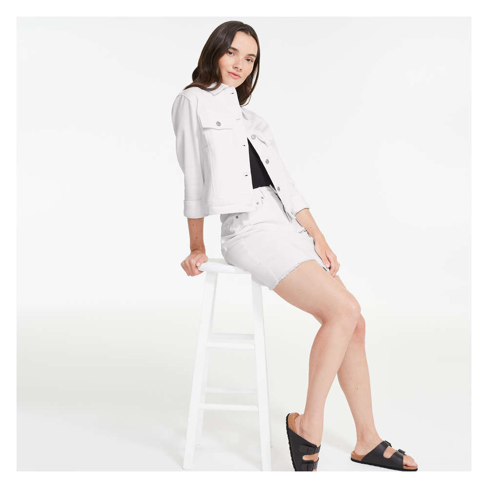 Denim Jacket in Off White from Joe Fresh