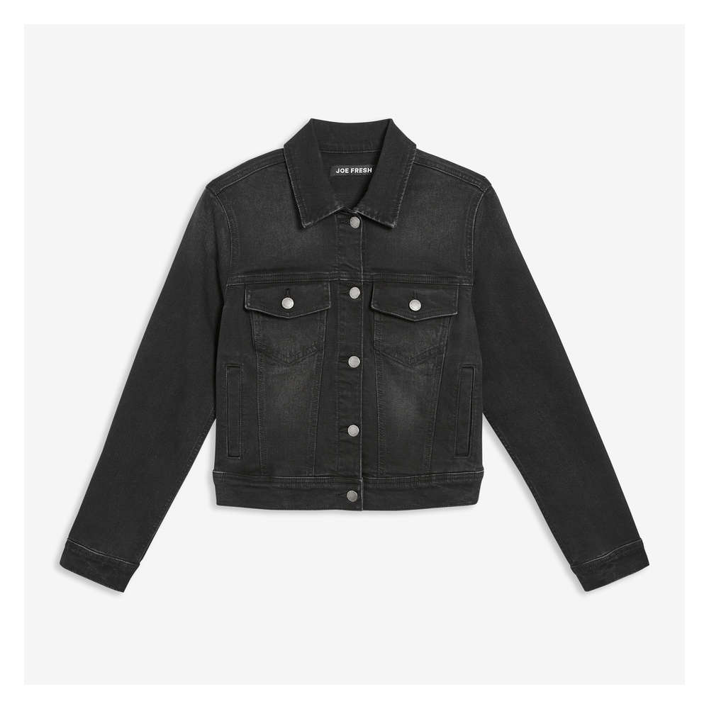 Denim Jacket in Black from Joe Fresh