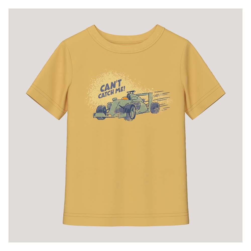 Boys Puppy Fishing T-Shirt, 4T / Yellow / TBT