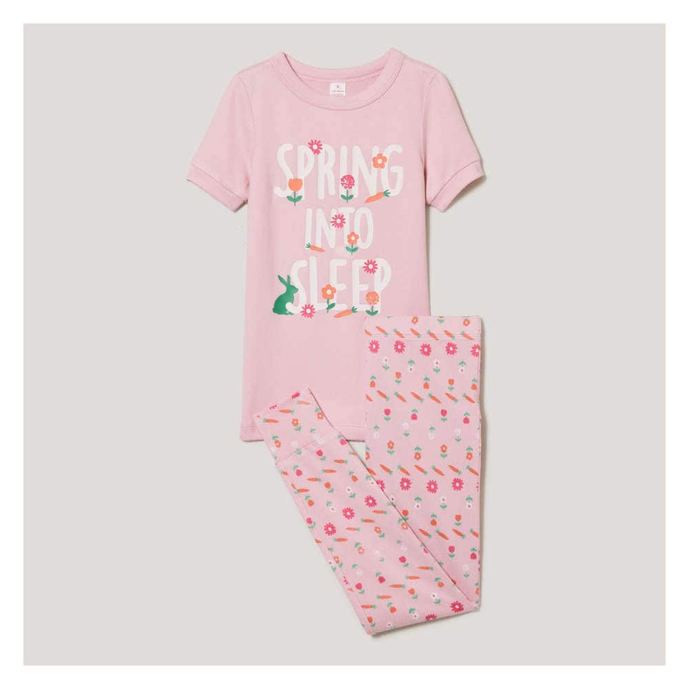 2 Piece Pajama Set in Pink from Joe Fresh