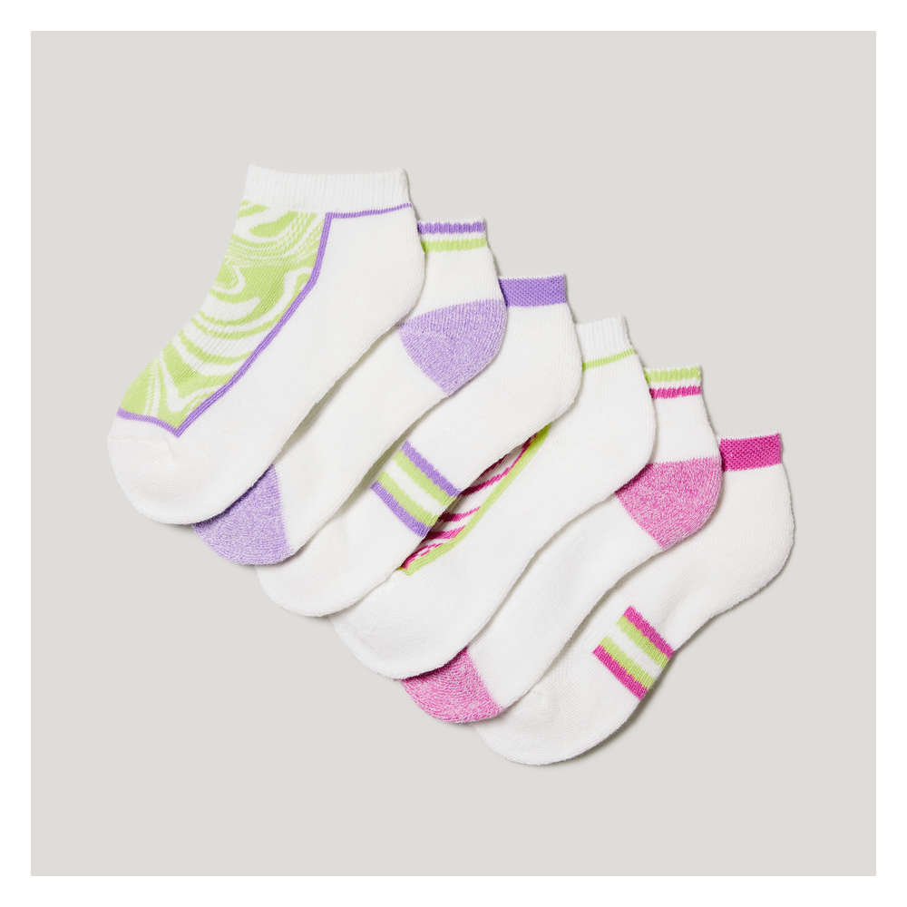 Joe Fresh Kid Girls' 6 Pack Low-Cut Socks - 1 ea