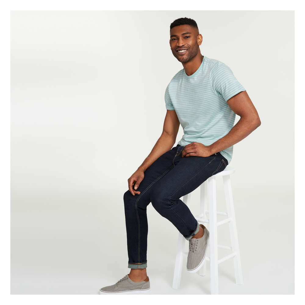 Joe Fresh T-shirt rayé essentiel pour hommes 1 ea, 12,00 $/1ch