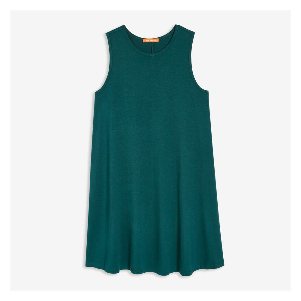 teal swing dress