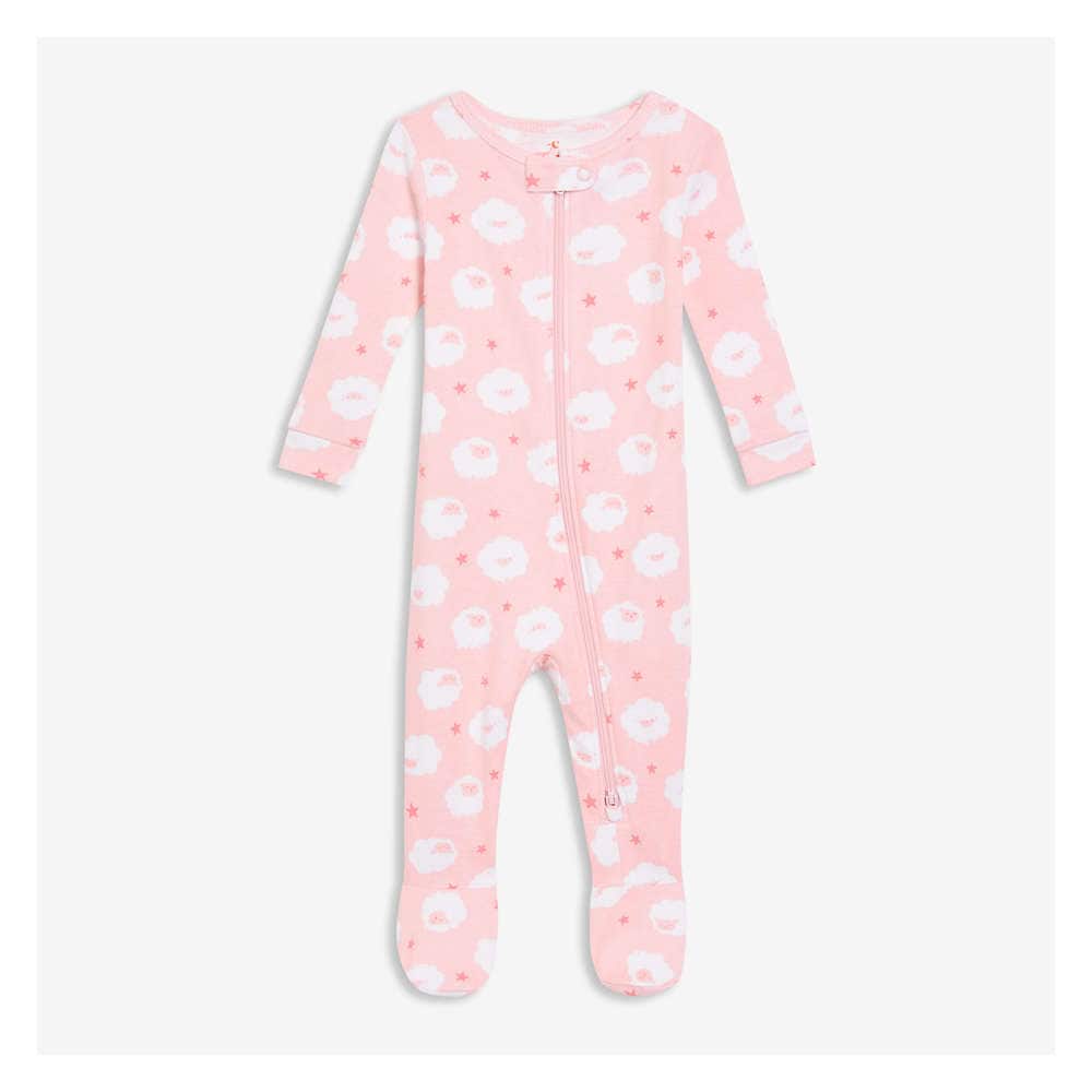Joe Fresh Baby Girls' Double-Zip Footed Sleeper 1 ea, $12.00/1ea