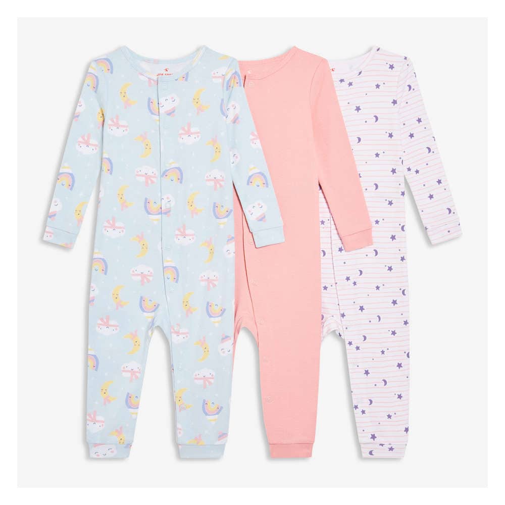 Joe Fresh Baby Girls' 3 Pack Sleeper 1 ea, $29.00/1ea