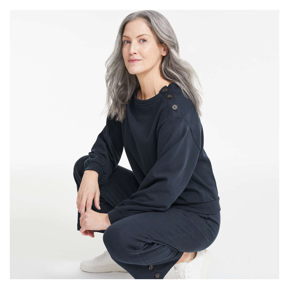 Joe Fresh Button Detail Pullover 1 ea, $34.00/1ea