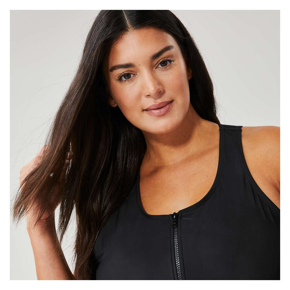 Joe Fresh Women+ Half-Zip Swimsuit - 1 ea