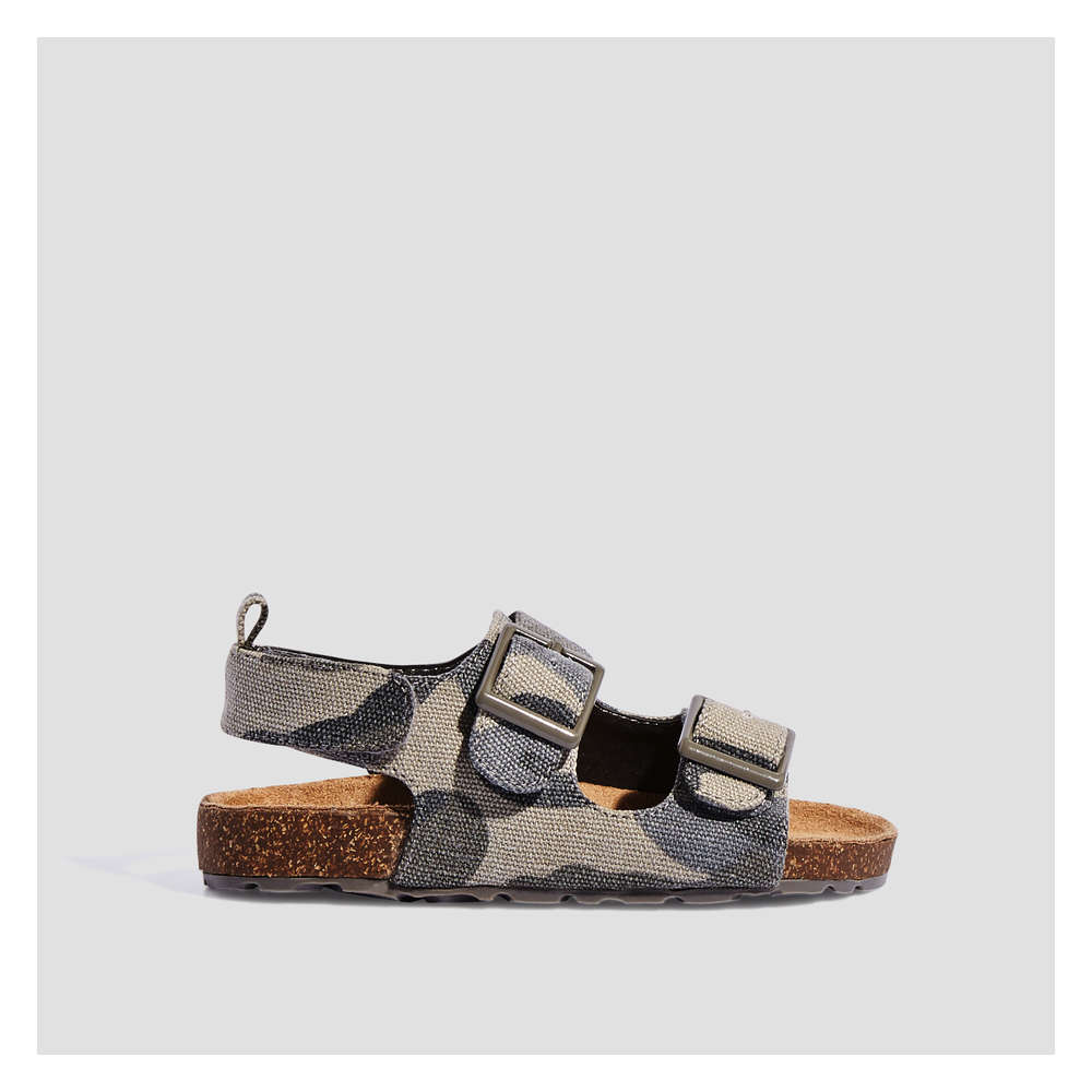 buckle cork sandals