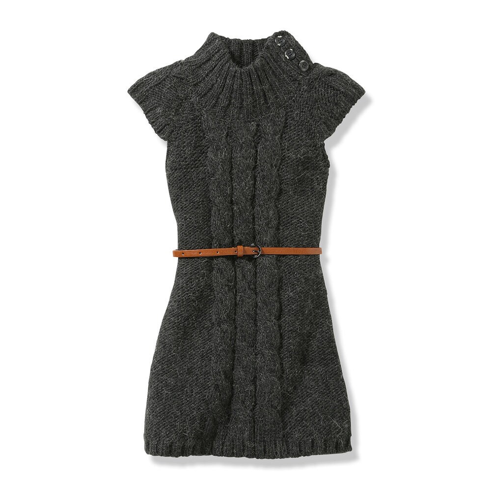 girls cable knit dress