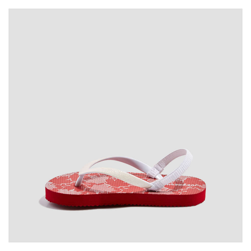 toddler girl red flip flops