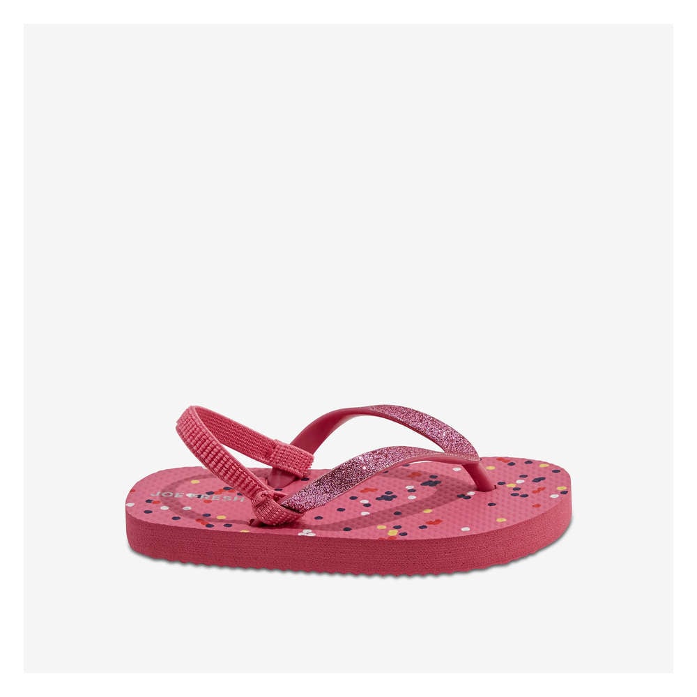 girls flip flops with back strap