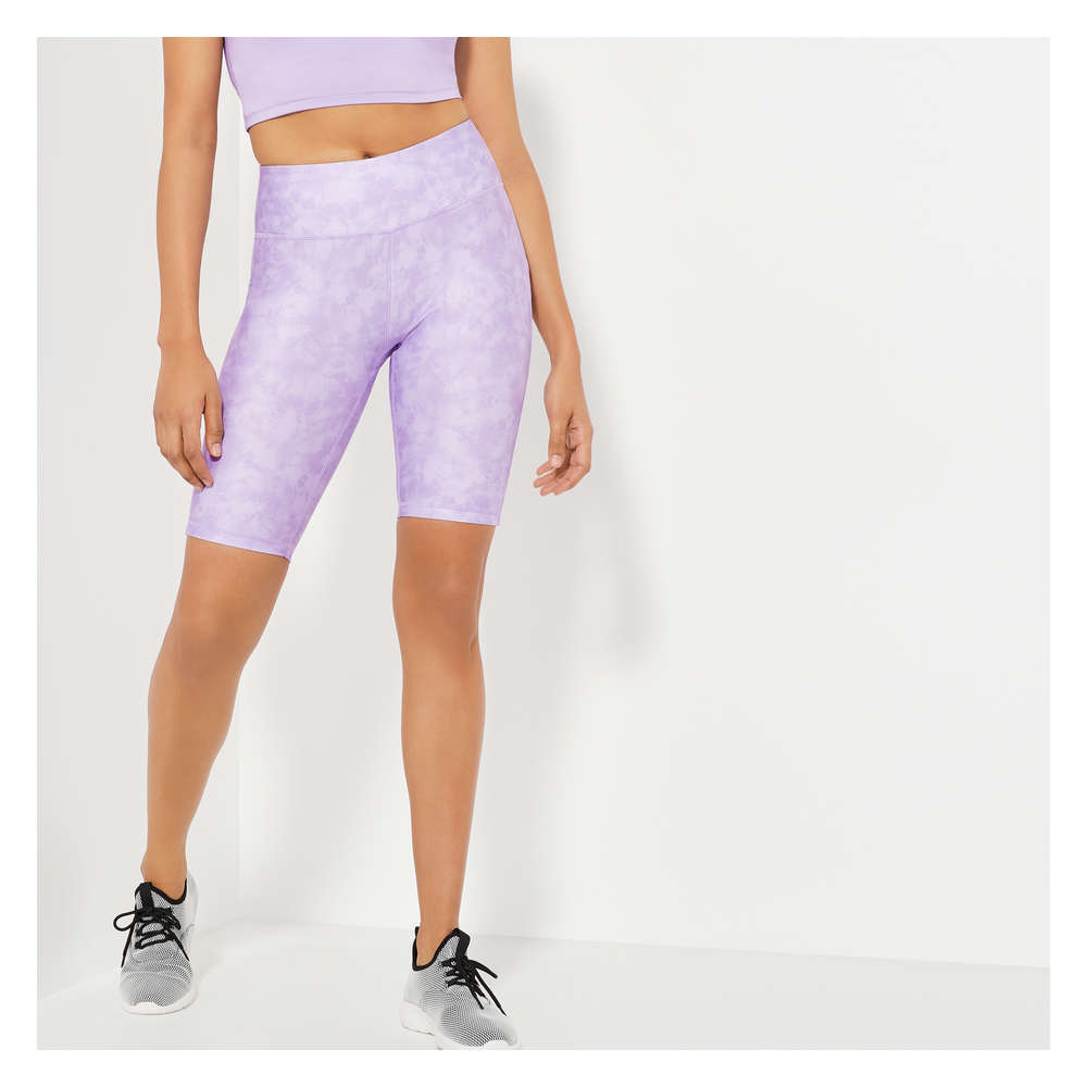 lilac bike shorts