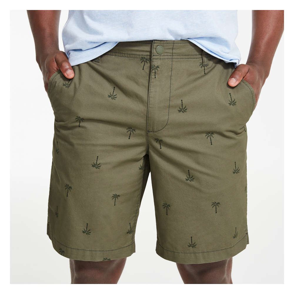 Men's Printed Back Elastic Waist Short 