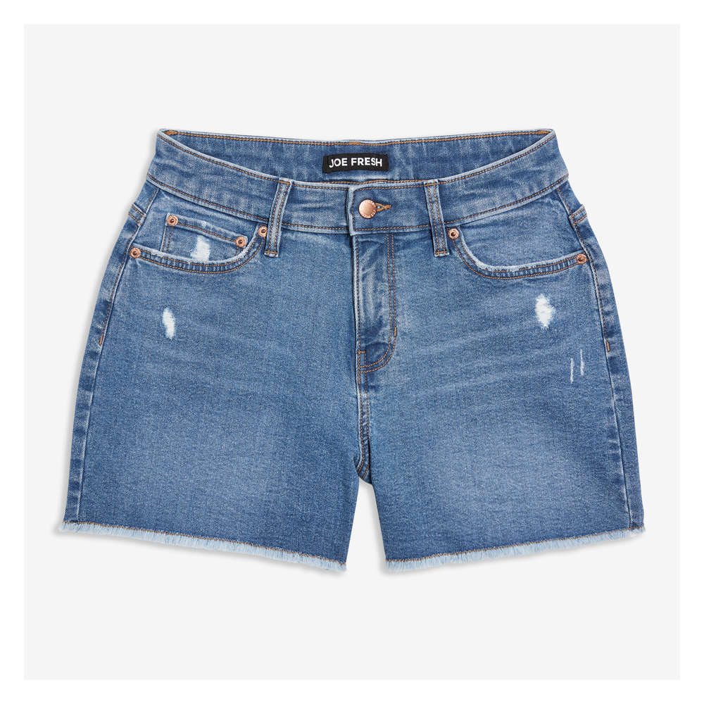 Medium Wash Cutoff Short in Medium Wash 