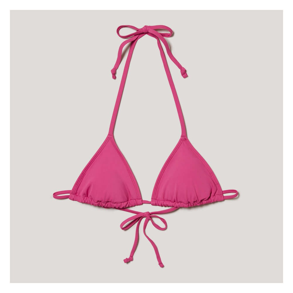 pink string bikini top