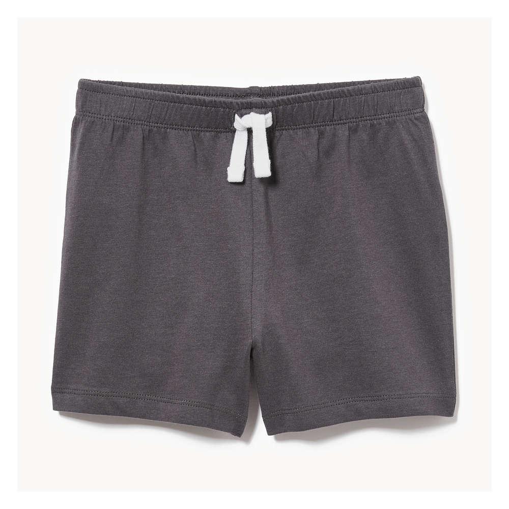 CHARCOAL RELAXED FIT SHORT IN COTTON, BABY CHARCOAL RELAXED FIT SHORT IN COTTON, BABY