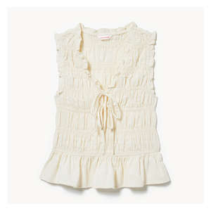 Linen Blend Button-Up Tank