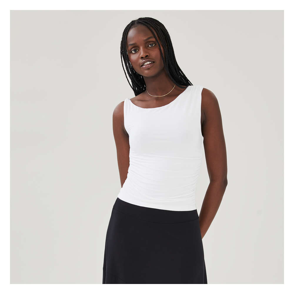 ruched tank top