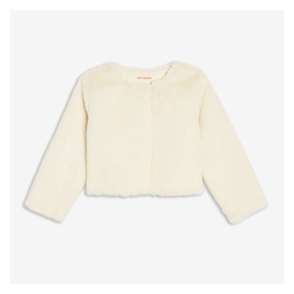 baby girl faux fur cardigan