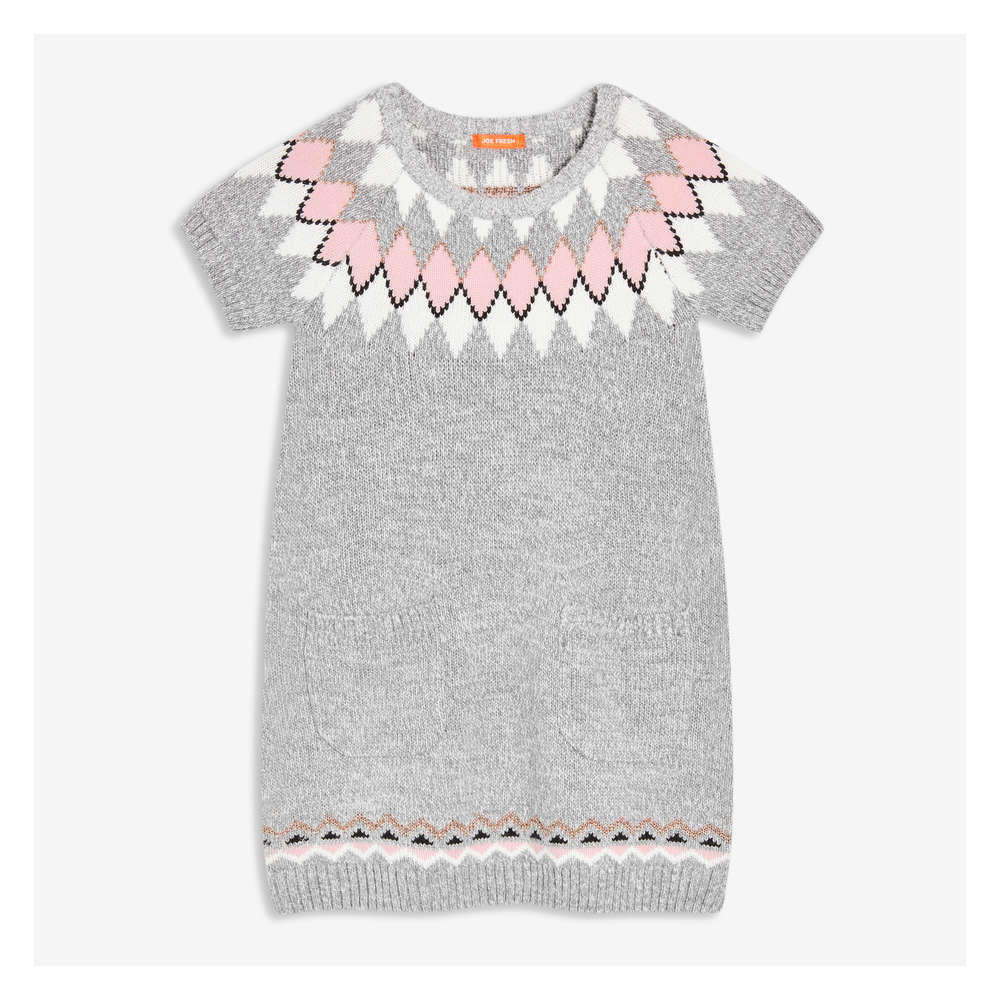 girls cream sweater dress