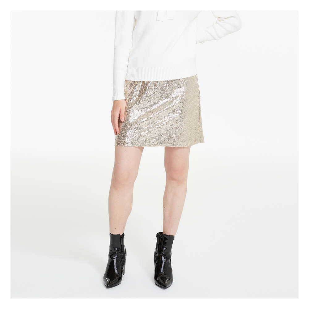 gold sequin skirt canada