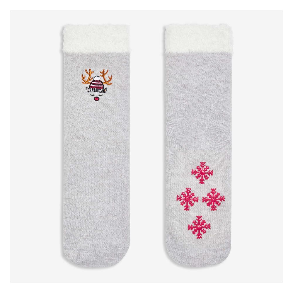 Joe Fresh Chaussettes tubes à revers pelucheux pour petites filles 1 ea, 8,00 $/1ch