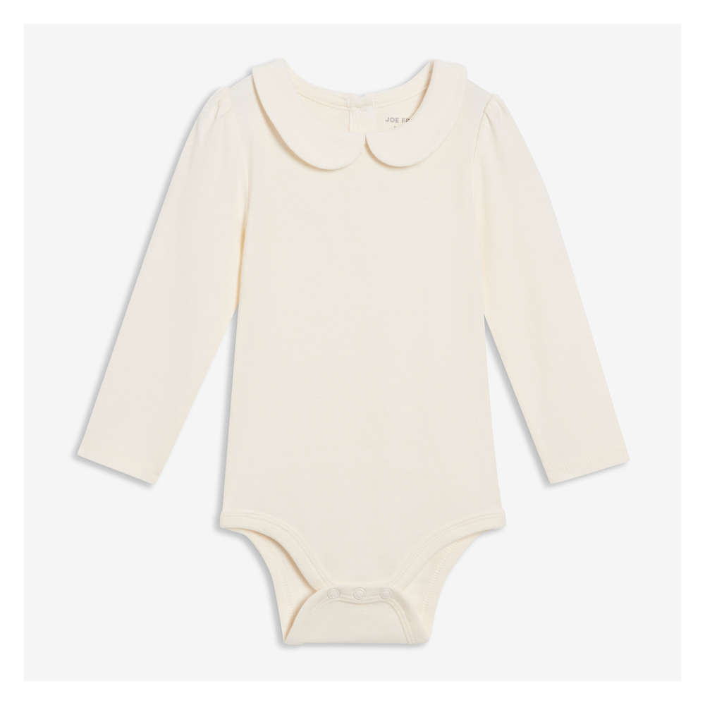 Baby Girls' Peter Pan Collar Bodysuit