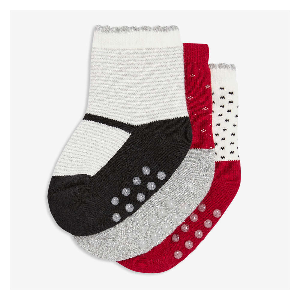Joe Fresh Baby Girls' 3 Pack Crew Socks 1 ea, $6.00/1ea