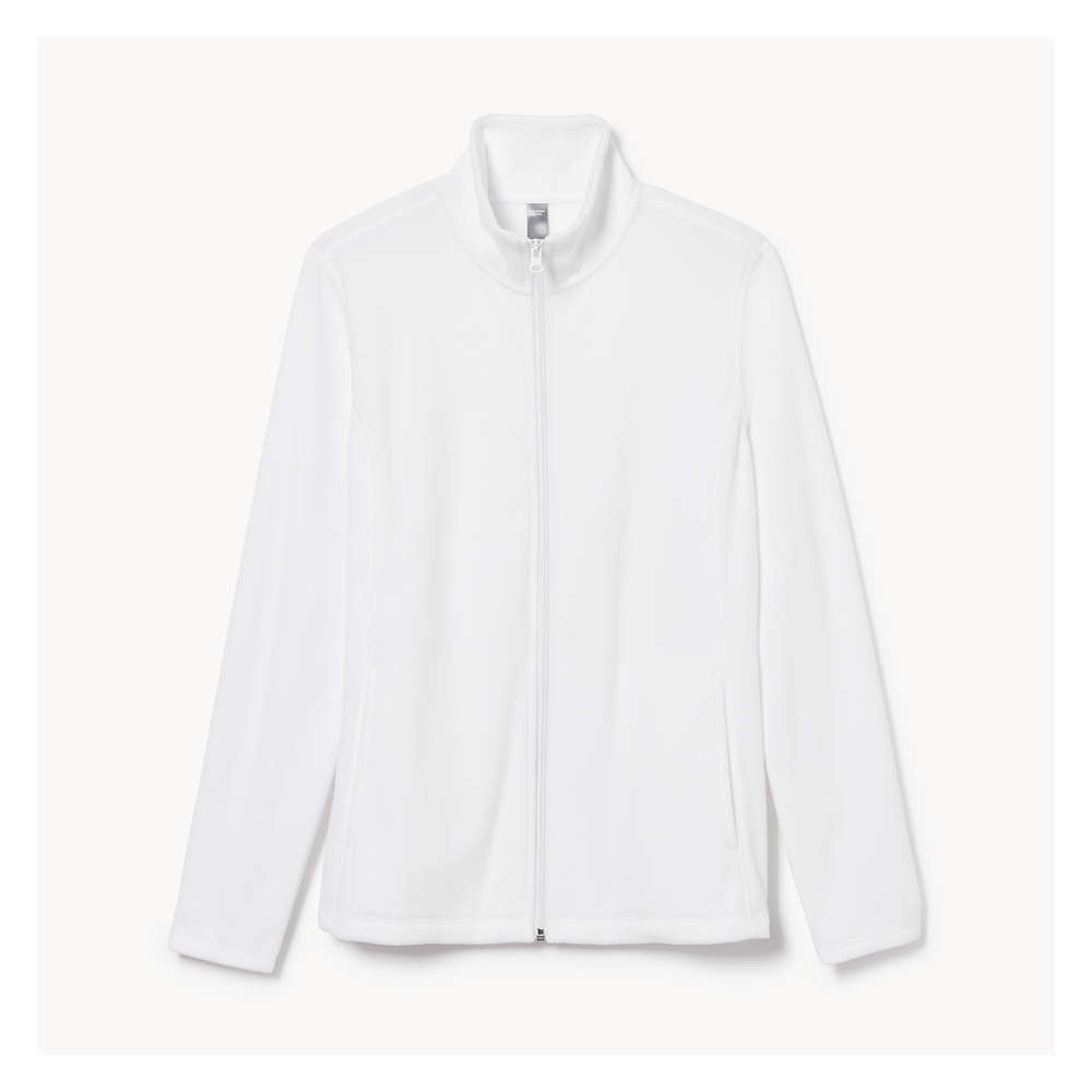 White fleece zip up hotsell