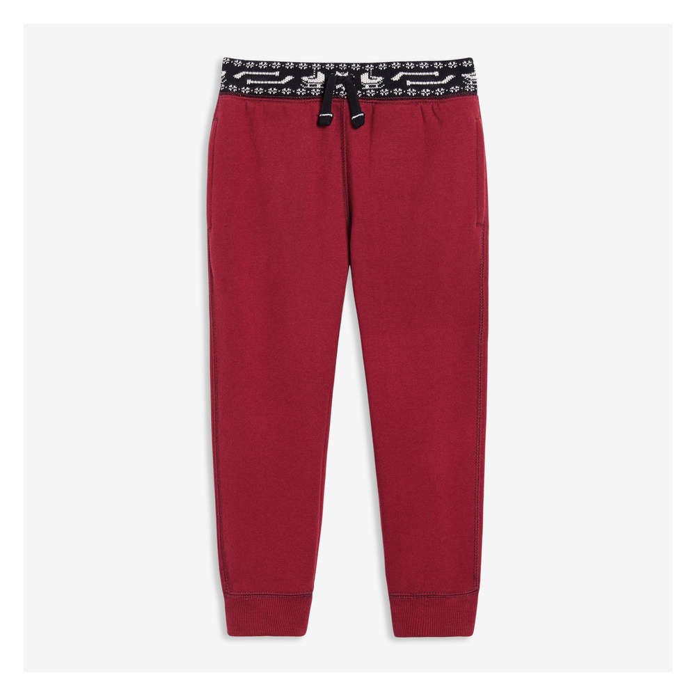 red toddler joggers