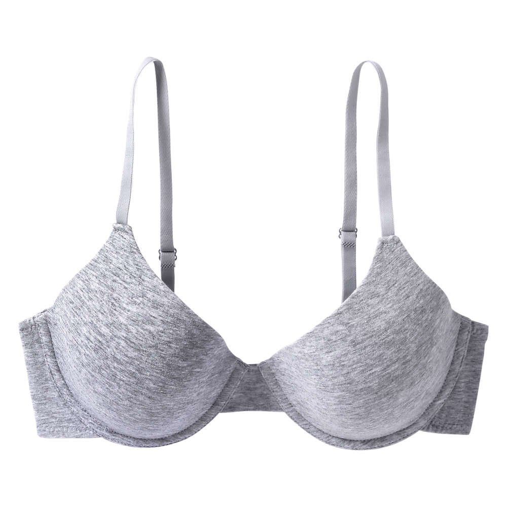 Buy Friskers Grey Solid Non Wired Lightly Padded Sports Bra OO 3606 04 - Bra  for Women 11168778