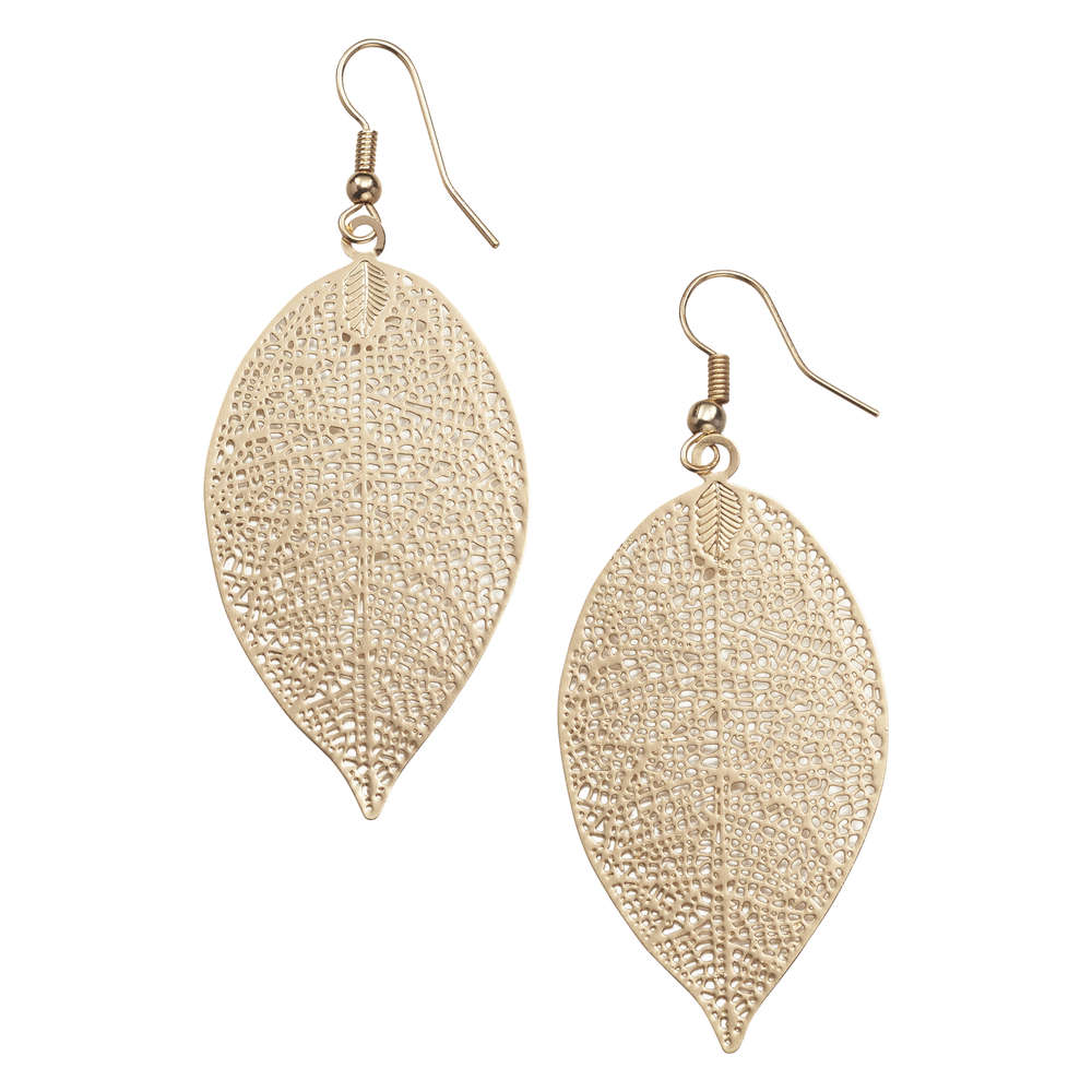 Leaf Earrings In Gold From Joe Fresh Out Of Stock Leaf Earrings