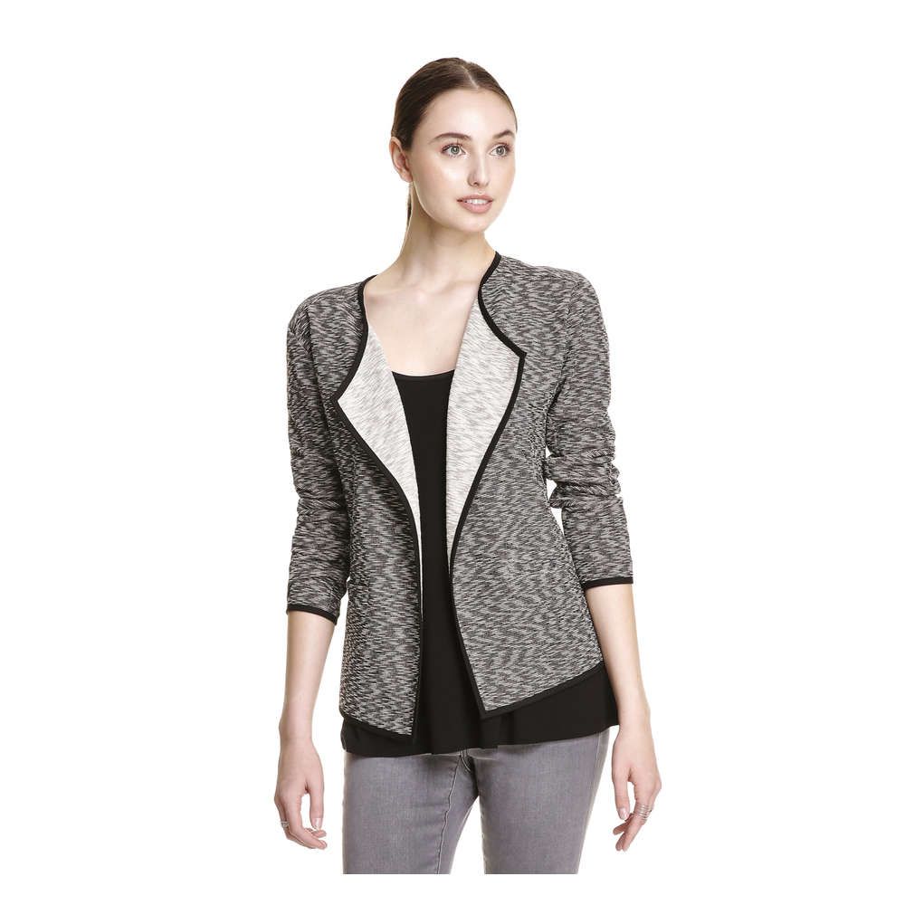 Draped Blazer in Charcoal from Joe Fresh