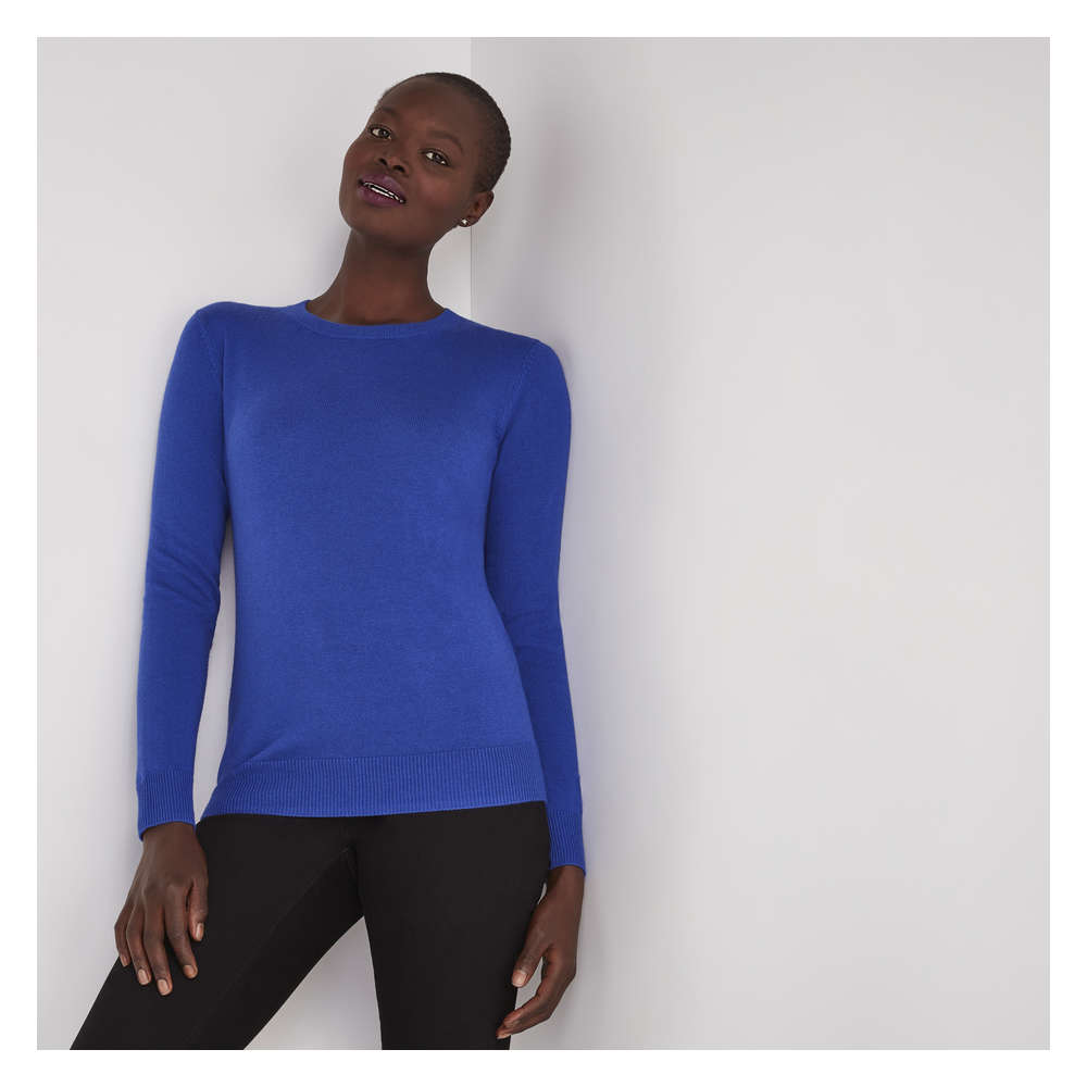 blue open front cardigan