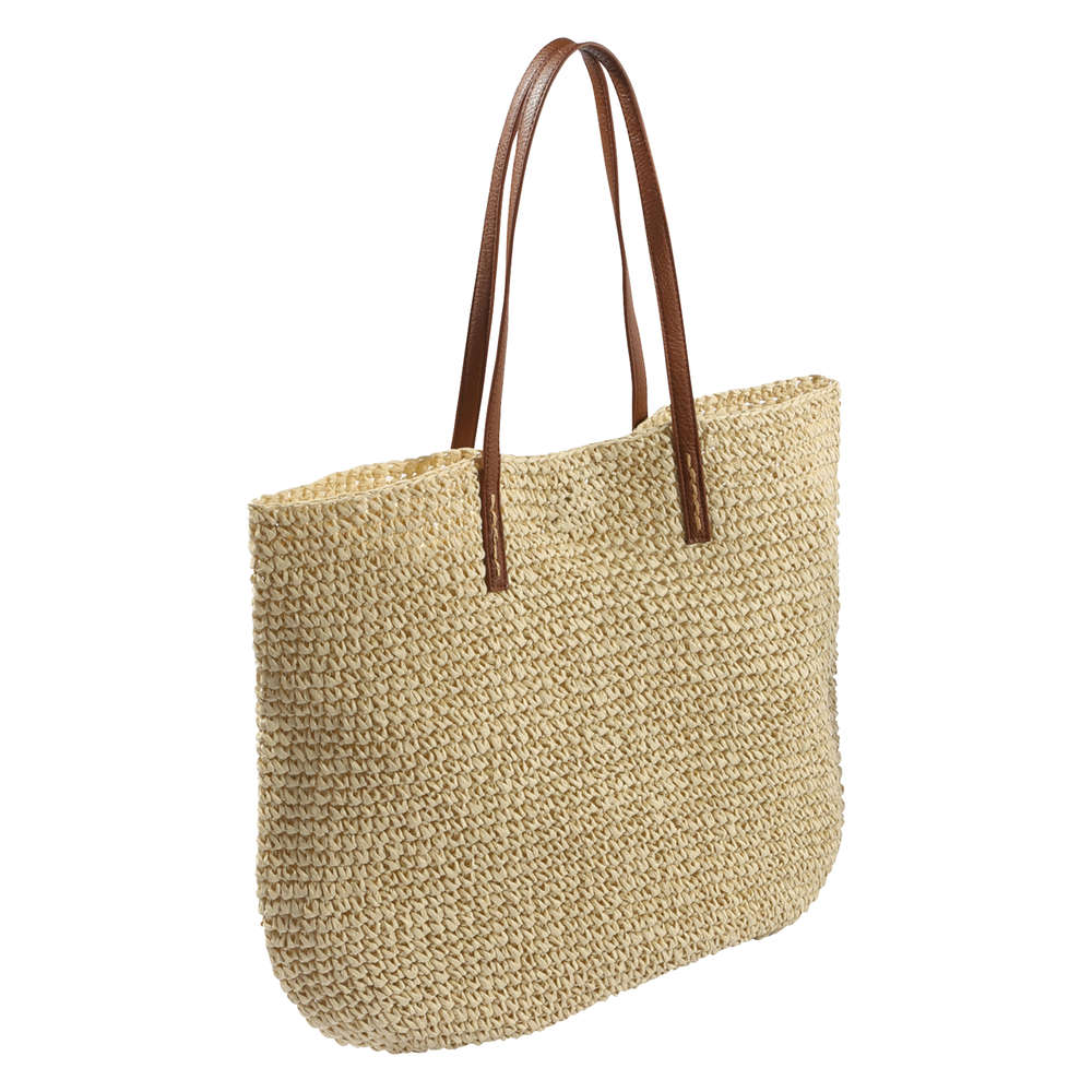 Straw Tote Bag In Tan From Joe Fresh