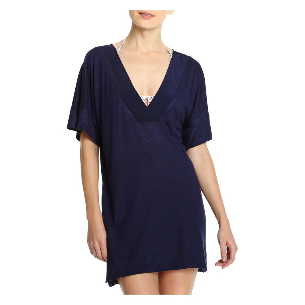 navy swim cover up