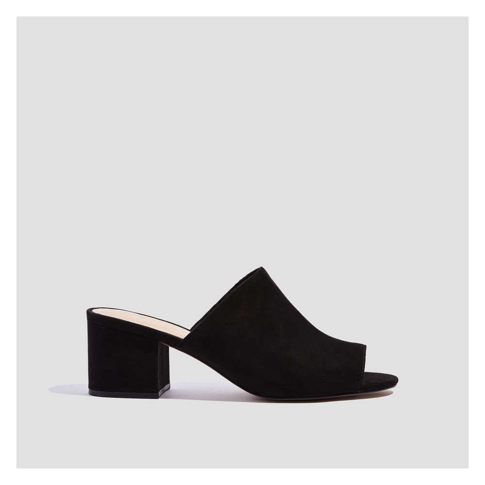 block heel mules canada