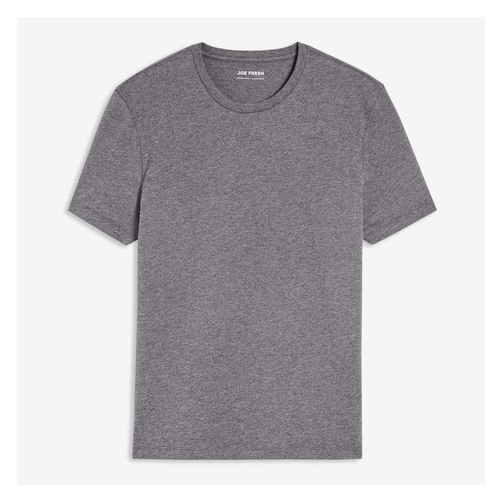 Essential Crew Neck Tee in Grey Mix 