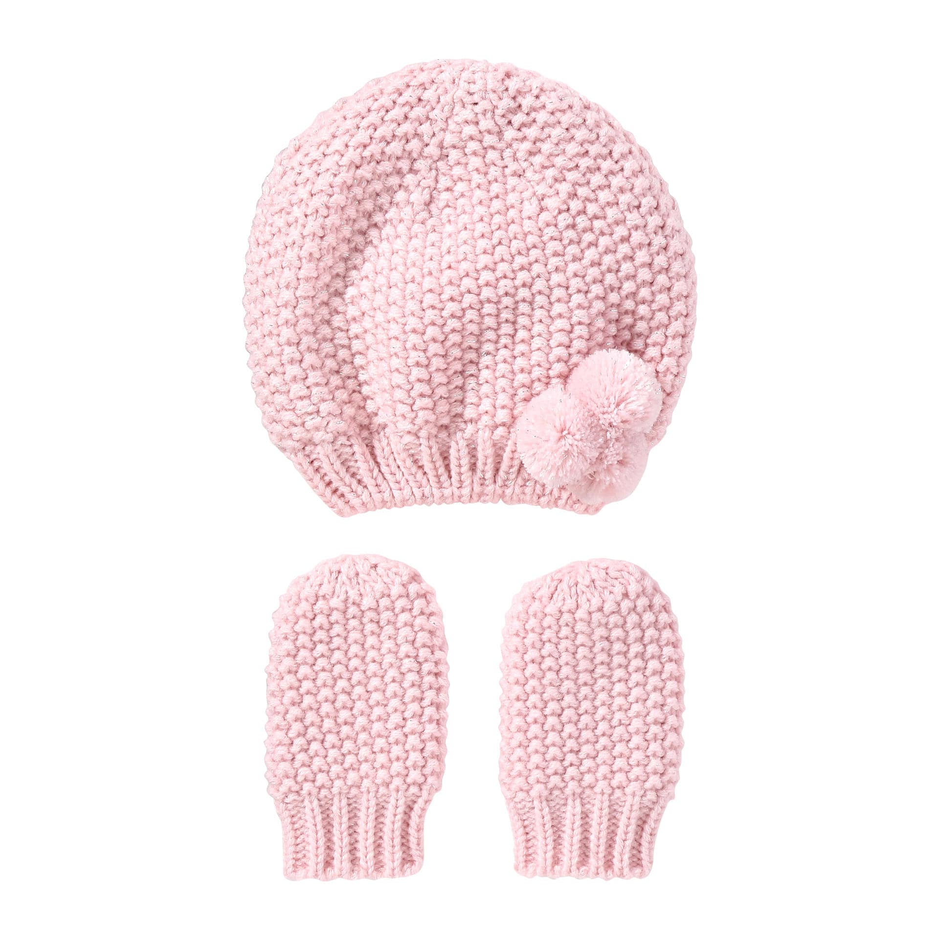 infant girl winter hat and mittens